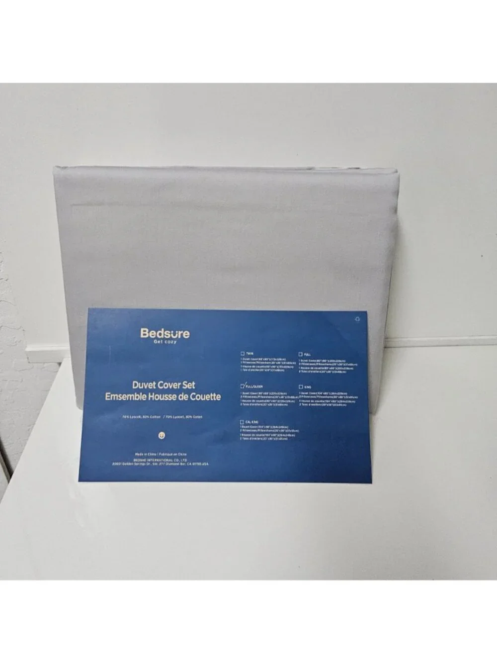Bedsure Lyocell Cotton Hybrid Duvet Cover Set